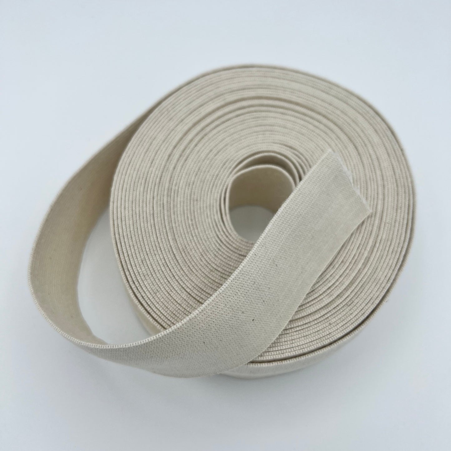 
                  
                    CEAE Organic GOTS-Certified Cotton Elastic Blended with Natural Rubber | 100% Biodegradable | Ecru | 4mm - 48mm Width | 10/25/50/100 Pack
                  
                