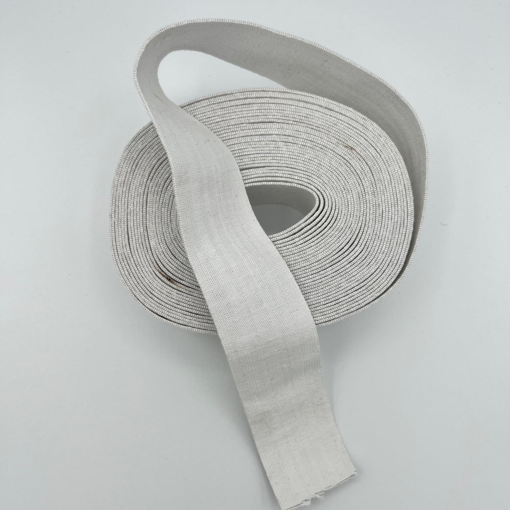 
                  
                    CEAE Organic GOTS-Certified Cotton Elastic Blended with Natural Rubber | 100% Biodegradable | White | 4mm - 48mm Width | 10/25/50/100 Pack
                  
                